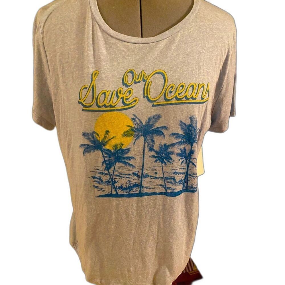Nordstrom Life elsewhere sz lg Save the Oceans Tee NWT